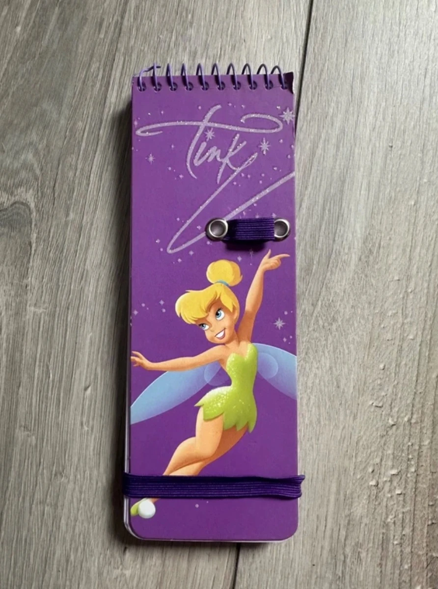Carnet violet Fée Clochette Disneyland Paris édition 20 ans – bloc-notes spiralé